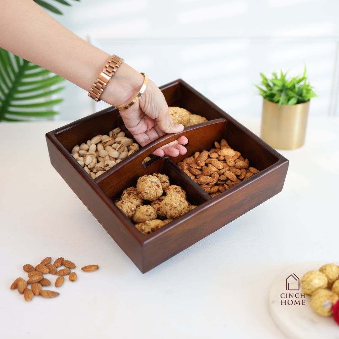 Dry fruit Platter Chip Dip Plate