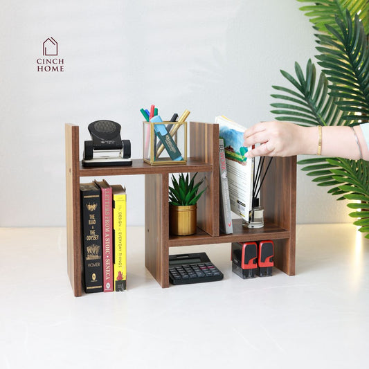 wooden desk organizer, adjustable shelf for desk, expandable storage rack, kitchen spice rack, wooden kitchen organizer, home office organizer, study table shelf, multipurpose wooden organizer, desk and kitchen storage solution, compact shelf for home