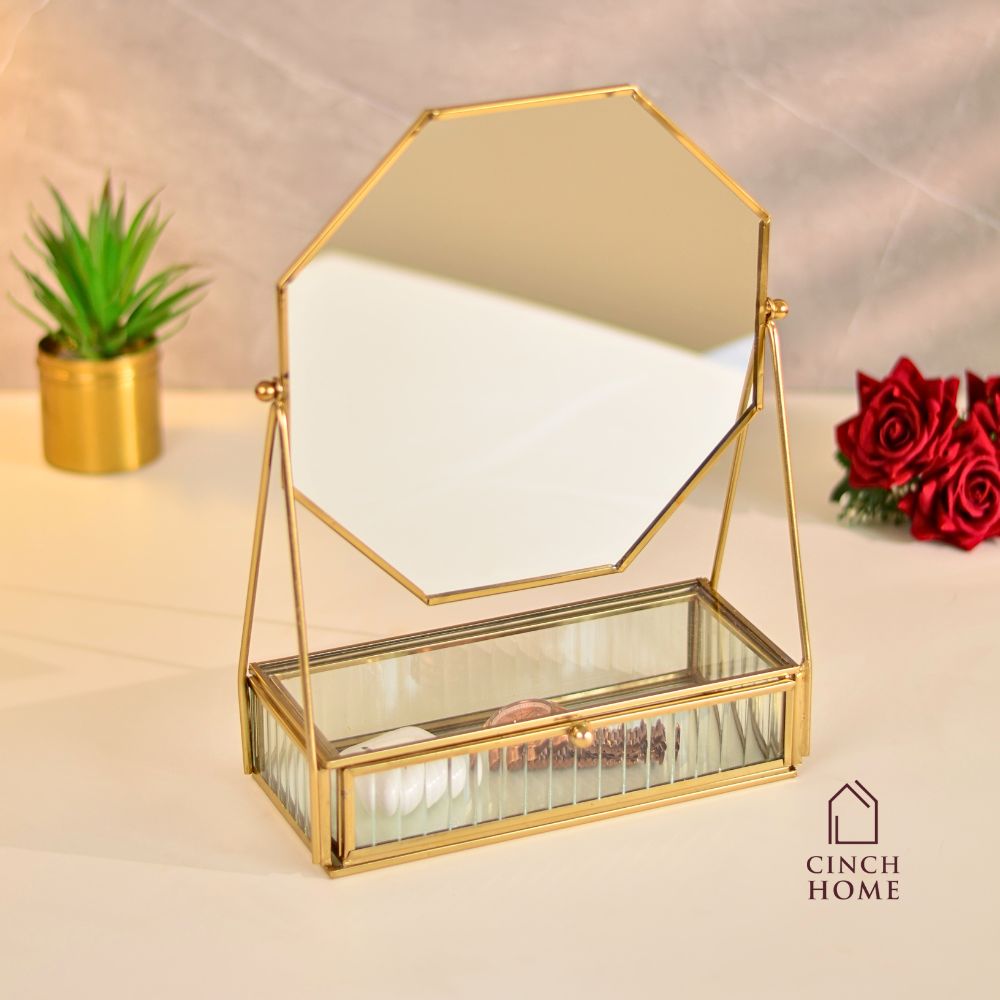 Vanity Mirror with Jewellery Organiser – Cinch Home