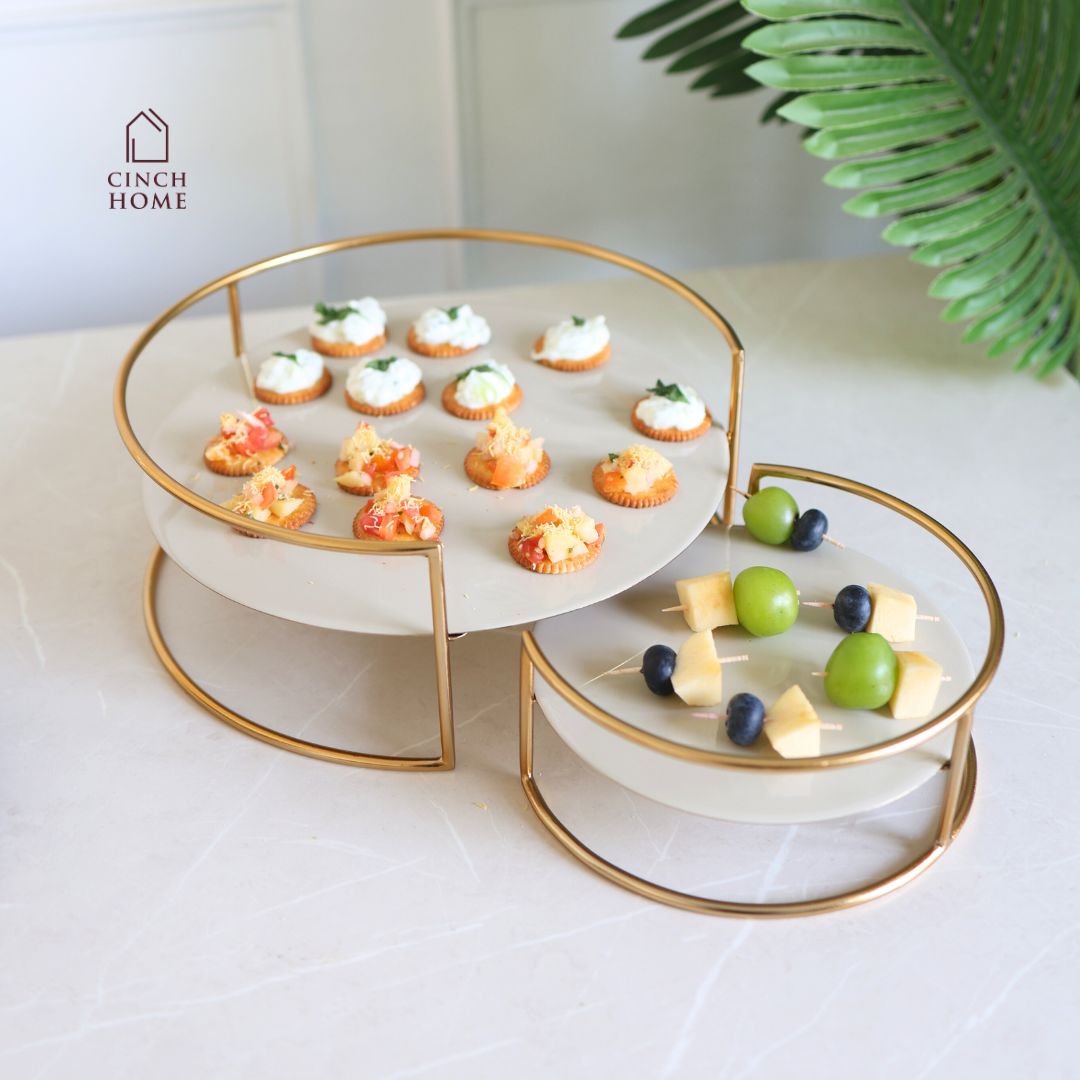 Elegant serving platter| appetizer display|  Cake Stands Online India| 3 Tier Cake Stands | 2 tier snack stand|  Kitchenware | Serveware | Desert Platter | High tea platter| pastry platter | Serving Tray | Decorative Tray| Bathroom trays| Organizers online India| Decorative Trays online India |Serving Trays Online India | Snack tray| Snack platter| dessert platter | Chip and dip platter | Kitchen Organiser| Serving dishes| serving platter| diwali gift| festive gift| dry fruit tray