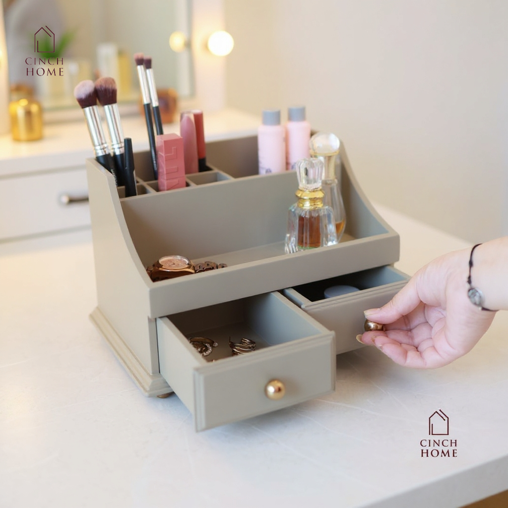 makeup storage organizer, vanity box for women, dressing table storage organizer, wooden makeup organizer, multipurpose organizer box, desk organizer for home office, makeup brush holder, lipstick organizer, skincare storage box, cosmetic organizer for dressing table, jewelry organizer box for women, wooden cosmetic organizer, table top organizer, makeup vanity box, dresser organizer with drawers, perfume storage box, bathroom countertop organizer, home organizer box, beauty product storage, makeup drawer o