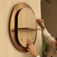 Abstract Wall Organiser with LED Light, Shelf & Hooks