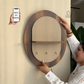 illuminated wall organizer, oval wall organizer, wall key holder, key holder with shelf, key holder with hooks, wall organizer with light, entryway organizer, wall shelf with hooks, ambient wall light, decorative wall shelf, towel hanger, wall mounted organizer, hallway organizer, foyer organizer, bedroom wall organizer, modern wall decor, luxury wall organizer, premium wall decor, wooden wall shelf, key hooks for wall, multifunctional wall organizer, Cinch Home wall organizer
