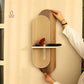 Decorative Wall Shelf with Testube Vase- With/Without LED Light