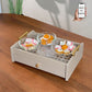 coffee table organizer, coffee table tray, sofa tray, serving tray, wooden serving tray, living room organizer, coffee table storage, 2 tier tray, serving tray with drawer, storage tray with drawer, multipurpose serving tray, table organizer,tea serving tray, coffee serving tray,snack serving tray, dry fruit serving tray,tea coffee organizer, remote organizer, tissue holder tray, cutlery organizer, living room accessories, modern home decor, functional home decor, decorative storage tray, gift, diwali gift