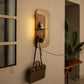Wall-Mounted Decor/Organiser with LED Light, Shelf & Hooks