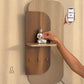 illuminated wall organizer, oval wall organizer, wall key holder, key holder with shelf, key holder with hooks, wall organizer with light, entryway organizer, wall shelf with hooks, ambient wall light, decorative wall shelf, towel hanger, wall mounted organizer, hallway organizer, foyer organizer, bedroom wall organizer, modern wall decor, luxury wall organizer, premium wall decor, wooden wall shelf, key hooks for wall, multifunctional wall organizer, Cinch Home wall organizer