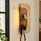 illuminated wall organizer, oval wall organizer, wall key holder, key holder with shelf, key holder with hooks, wall organizer with light, entryway organizer, wall shelf with hooks, ambient wall light, decorative wall shelf, towel hanger, wall mounted organizer, hallway organizer, foyer organizer, bedroom wall organizer, modern wall decor, luxury wall organizer, premium wall decor, wooden wall shelf, key hooks for wall, multifunctional wall organizer, Cinch Home wall organizer