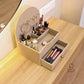 makeup organizer, vanity organizer, cosmetic organizer, makeup storage, cosmetic storage box, makeup organizer with drawer, jewellery organizer, jewelry organizer, jewellery hooks, lipstick organizer, makeup brush holder, skincare organizer, perfume organizer, dressing table organizer, vanity storage, beauty organizer, cosmetic holder, makeup stand, makeup box, fluted organizer, beige makeup organizer, drawer organizer, vanity accessories, dressing table accessories, Cinch Home makeup organizer