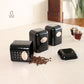 Textured Black Tea, Coffee & Sugar Canister Set – Set of 3