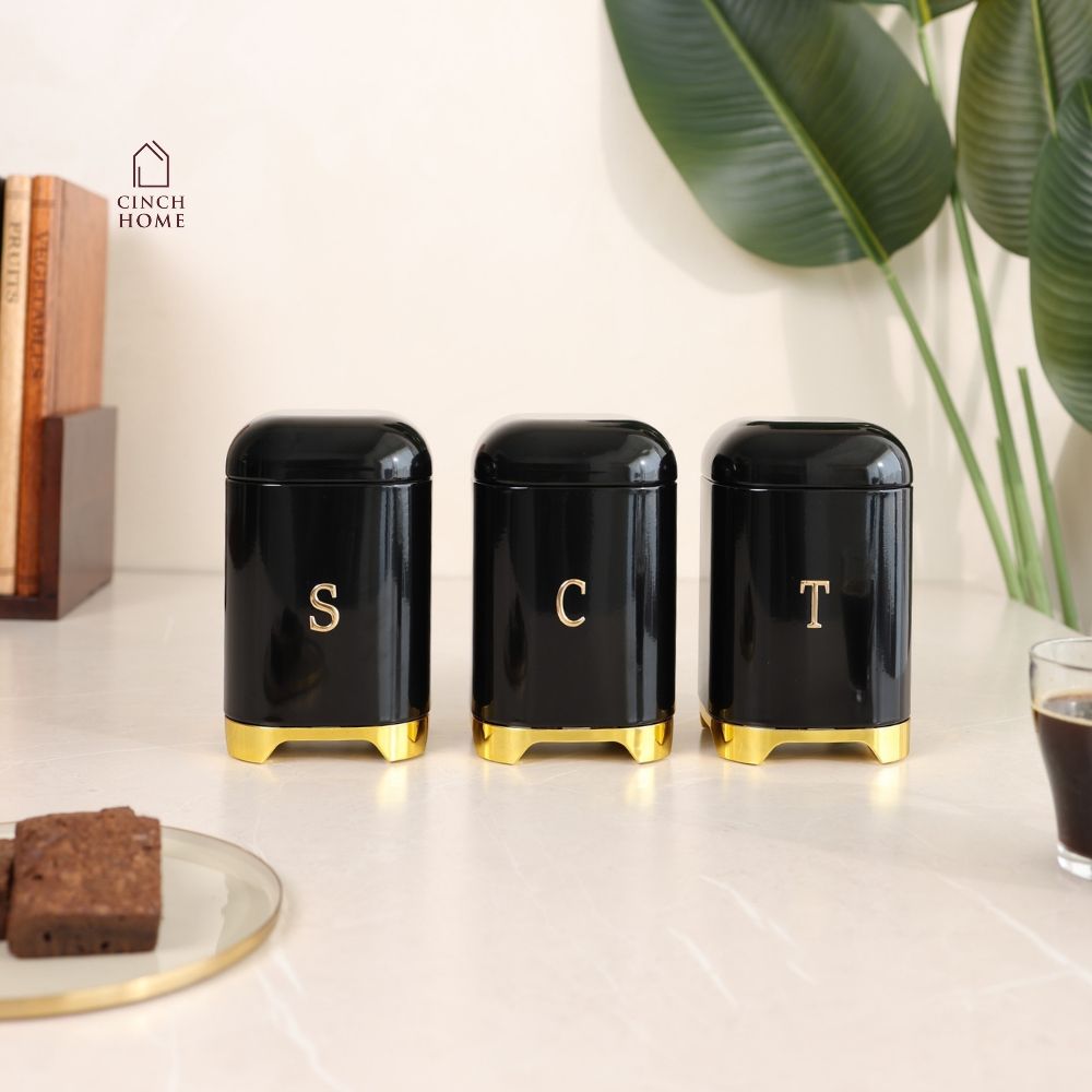 tea coffee sugar canister set, tea coffee sugar containers, white canister set, set of 3 canisters, textured canisters, geometric canisters, tea canister, coffee canister, sugar canister, kitchen storage jars, countertop canisters, pantry storage, tea station organizer, coffee bar accessories, white kitchen accessories, modern kitchen decor, decorative canisters, food storage containers, kitchen organization, premium kitchen accessories, labelled canisters, tea coffee sugar storage, beverage station organiz