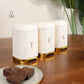tea coffee sugar canister set, tea coffee sugar containers, white canister set, set of 3 canisters, textured canisters, geometric canisters, tea canister, coffee canister, sugar canister, kitchen storage jars, countertop canisters, pantry storage, tea station organizer, coffee bar accessories, white kitchen accessories, modern kitchen decor, decorative canisters, food storage containers, kitchen organization, premium kitchen accessories, labelled canisters, tea coffee sugar storage, beverage station organiz
