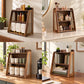 walnut wood shelf, cane shelf, wooden kitchen shelf, wall mounted kitchen shelf, countertop organiser, multipurpose shelf, kitchen spice rack, wooden spice rack, kitchen storage organiser, tea coffee station, coffee corner organiser, masala jar organiser, wooden countertop rack, cane furniture, walnut finish shelf, kitchen rack, space saving shelf, vanity organiser, desk organiser, home decor shelf, two tier shelf, modern kitchen accessories, kitchen organisation