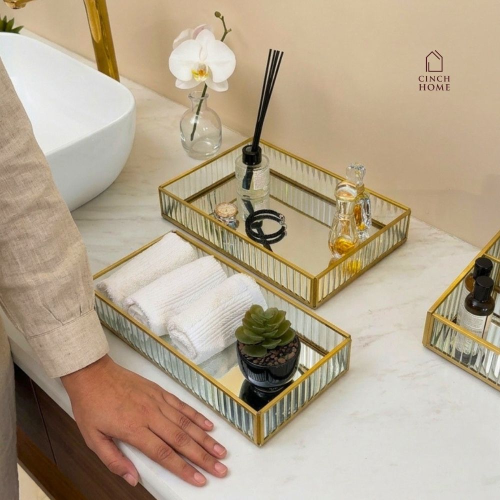 Dressing Organisers| Dressing table trays| |Organisers| bathroom organisers| Bathroom trays|  | Serveware | Desert Platter | For birthday, tea party| pastry platter | Multipurpose Tray | Decorative Tray| Bathroom trays| Organizers online India| Decorative Trays online India | Premium trays online India | Shop trays online | Serving Trays Online India| Vanity trays| Vanity organisers| Glass Trays| ribbed glass trays| fluted glass trays| bar trays| centre table trays
