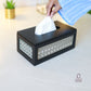 rattan tissue box, wooden tissue holder, cane tissue box, handmade tissue box, living room décor, dining table tissue holder, premium wooden tissue box, car tissue box, tissue dispenser India, rattan home décor, modern tissue holder, CinchHome tissue box.