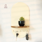 Arch Key Holder with Shelf
