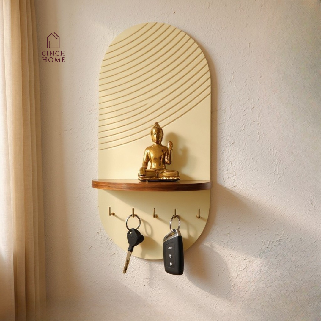 Arch Key Holder with Shelf