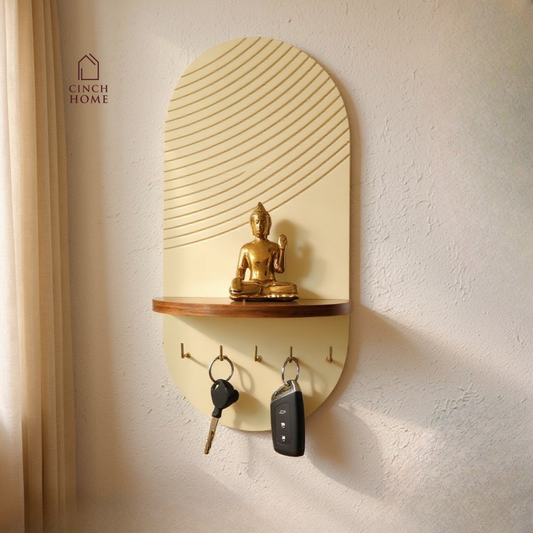 Arch Key Holder with Shelf