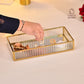 Fluted Glass Multipurpose Tray Small