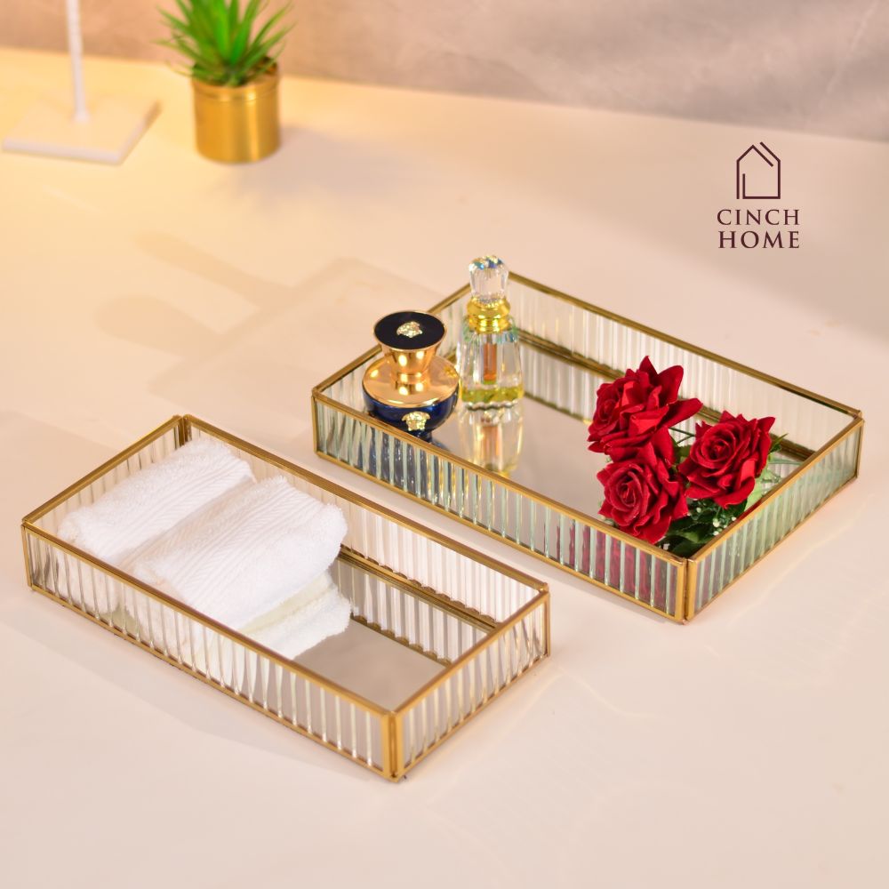 Dressing Organisers| Dressing table trays| |Organisers| bathroom organisers| Bathroom trays| Multipurpose Tray | Decorative Tray| Bathroom trays| Organizers online India| Decorative Trays online India | Premium trays online India | Shop trays online| Online India| Vanity trays| Vanity organisers| Glass Trays| ribbed glass trays| fluted glass trays| bar trays| centre table trays storage box | storage containers | storage jars| boxes for decoration | jewellery boxes | jewellery storage boxes