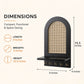 Cane Arch Key Holder with Shelf
