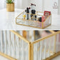 Fluted Glass Desk Organizer | Make-up Organiser| Toiletry Organiser
