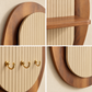 illuminated wall organizer, oval wall organizer, wall key holder, key holder with shelf, key holder with hooks, wall organizer with light, entryway organizer, wall shelf with hooks, ambient wall light, decorative wall shelf, towel hanger, wall mounted organizer, hallway organizer, foyer organizer, bedroom wall organizer, modern wall decor, luxury wall organizer, premium wall decor, wooden wall shelf, key hooks for wall, multifunctional wall organizer, Cinch Home wall organizer