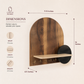 Arch Wall Key Holder with Shelf