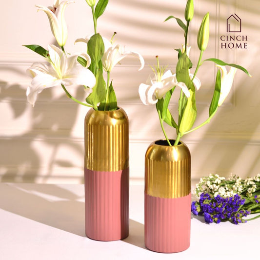 You can now shop from a beautiful range of Flower Vases at pocket friendly prices. Choose from a range of Glass Flower Vases and Metal vases | Unique Glass Vases| Decorative vases for your homes, living rooms| Table Top decor | Affordable Vases | Affordable Flower pots| 